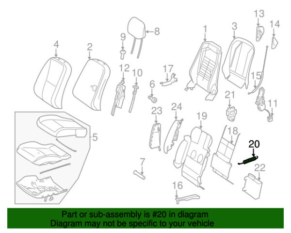 A0009933311 - NEW MERCEDES-BENZ CL CLASS FRONT RIGHT SEAT CUSHION SPRING A0009933311 ORIGINAL