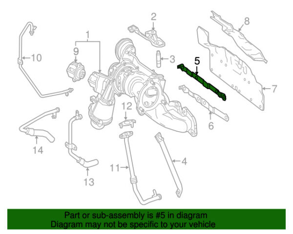A0009942901 - NEW MERCEDES-BENZ CLA ONE CLASS UPPER TURBOCHARGER CLIP A0009942901 ORIGINAL