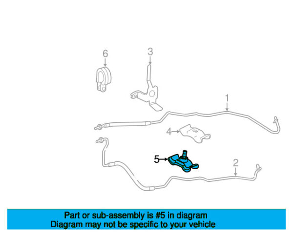 A0009952632 - Mercedes-Benz Transmission Oil Cooler Line Clamp A0009952632