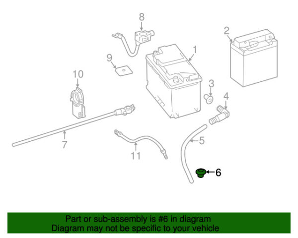 A0009980201 - NEW MERCEDES-BENZ C B CLASS BATTERY BREATHER TUBE A0009980201 GENUINE
