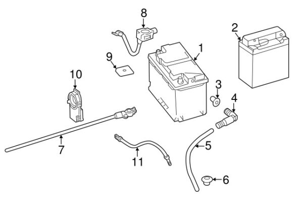 A0009980201 - NEW MERCEDES-BENZ C B CLASS BATTERY BREATHER TUBE A0009980201 GENUINE