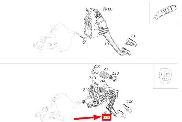 A0009984640 - NEW MERCEDES-BENZ CLA C117 CLUTCH PEDAL STOP BUFFER A0009984640 GENUINE
