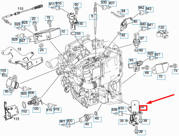 A0011531332 - NEW MERCEDES-BENZ ML W164 OIL LEVEL CONTACTOR LEVEL SWITCH A0011531332 ORIGINAL