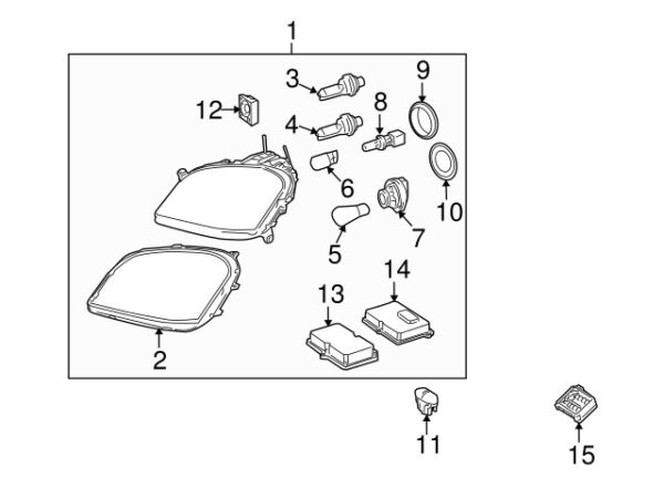 A0018264282 - Mercedes-Benz Front Headlight Socket A0018264282