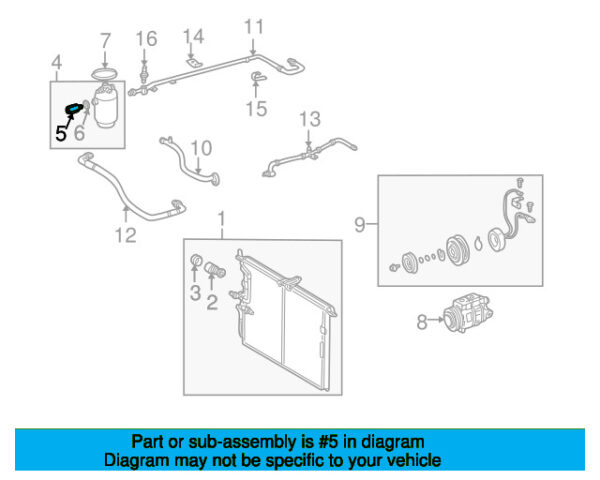 A0018302684 - Mercedes-Benz A/C High-Side Charging Adapter A0018302684