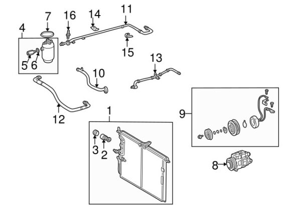 A0018302684 - Mercedes-Benz A/C High-Side Charging Adapter A0018302684