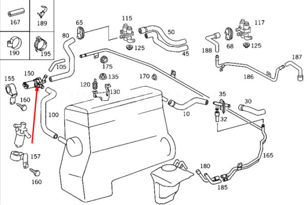 A0018351364 - NEW MB SLK R170 AUXILIARY WATER PUMP A0018351364 3.2 PETROL OEM