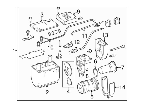 A0018354298 - NEW MERCEDES-BENZ SPRINTER CLASS HEATING CORE CASE A0018354298 ORIGINAL
