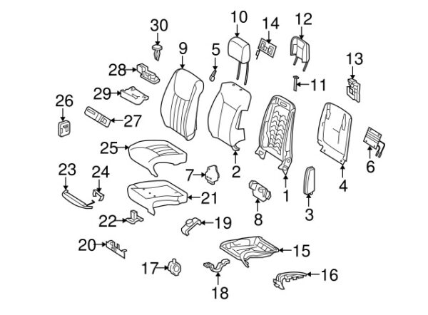 A00198834789007 - Mercedes-Benz Courtesy Light Clip A00198834789007