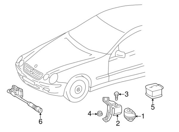 A0019907920 - NEW MERCEDES-BENZS CL-CLASS ANTI-THEFT ALARM SIREN BOLT A0019907920