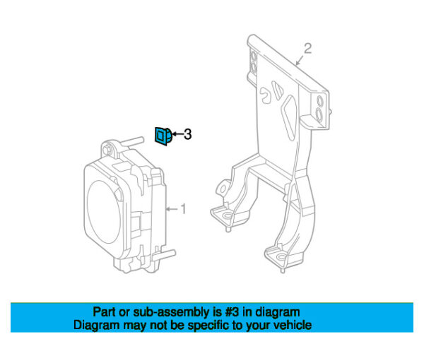 A0019912571 - Mercedes-Benz Inner Cruise Control Distance Sensor Bracket A0019912571