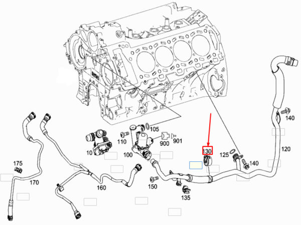 A0019950105 - NEW MERCEDES-BENZ E W213 ENGINE SPRING HOSE CLAMP A0019950105 GENUINE