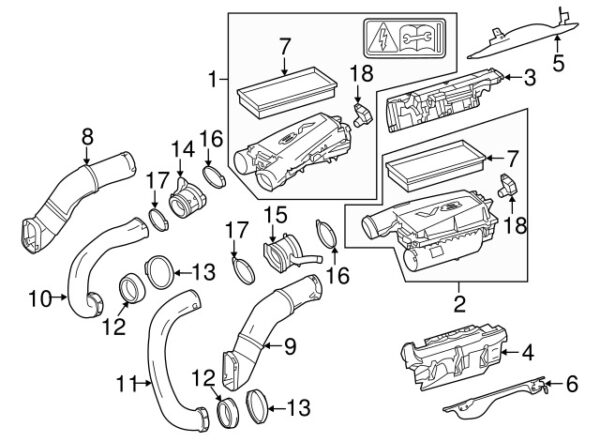 A0019954610 - NEW MERCEDES-BENZ E-CLASS EXTERNAL ENGINE AIR CHANNEL CLAMP A0019954610 ORIGINAL