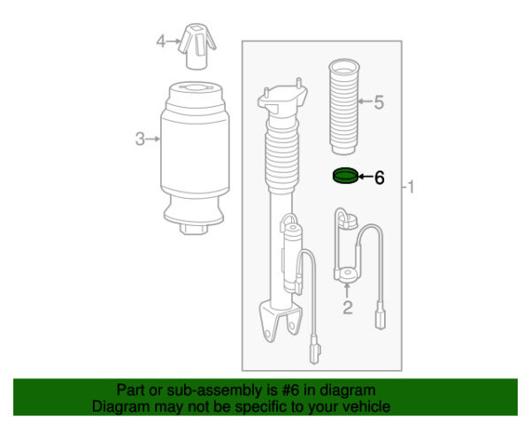 A0019954744 - NEW MERCEDES-BENZ GLE GL-CLASS SHOCK ABSORBER BURGS CLAMP A0019954744 GENUINE
