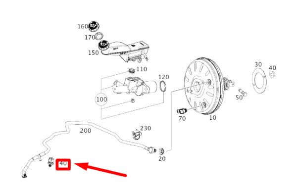 A0019959377 - NEW MERCEDES-BENZ CLA C117 VACUUM LINE CLASS A0019959377 GENUINE