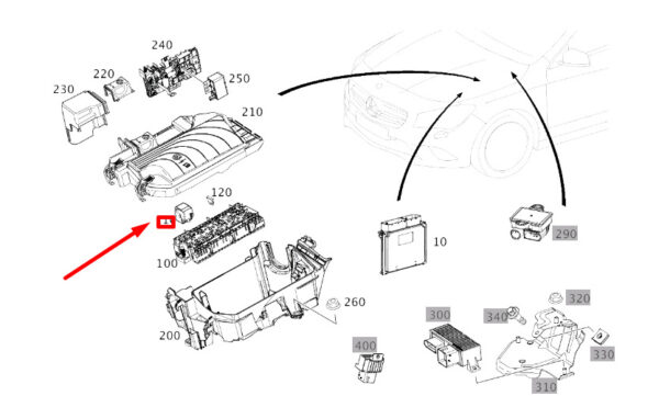 A0025429319 - New MERCEDES-BENZ CLA C117 Slot M Relay A0025429319
