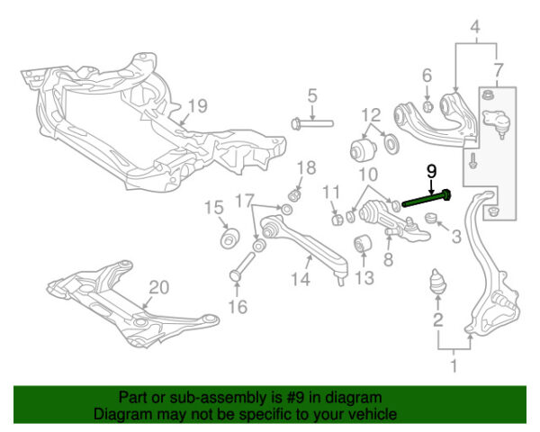 A0029844329 - NEW MERCEDES-BENZ SLK E CLASS LOWER SUSPENSION CONTROL SCREW A0029844329