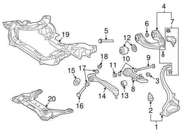 A0029844329 - NEW MERCEDES-BENZ SLK E CLASS LOWER SUSPENSION CONTROL SCREW A0029844329