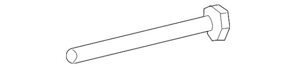 A0029844329 - NEW MERCEDES-BENZ SLK E CLASS LOWER SUSPENSION CONTROL SCREW A0029844329
