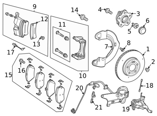 A0029902503 - NEW MERCEDES-BENZ B A CLASS DISC BRAKE CALIPER ANCHOR PLATE A0029902503