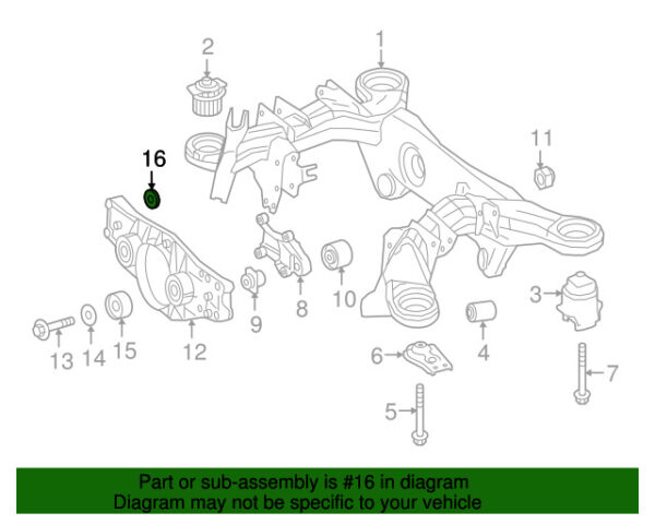 A0029904050 - NEW MERCEDES-BENZS CLASS DIFFERENTIAL HOUSING SUPPORT GROOVE A0029904050 GENUINE