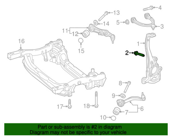 A0029906403 - NEW MERCEDES-BENZ CLS C CLASS LOWER STEERING ANKLE BOLT A0029906403 ORIGINAL