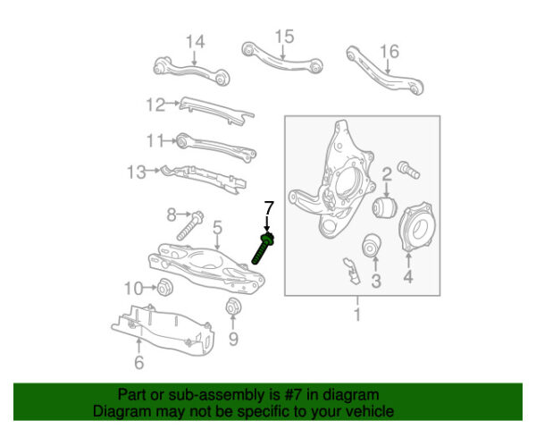 A0029907103 - NEW MERCEDES-BENZ CLS AMG LOWER CLASS EXTERIOR HANGING RULE ARM BOLT A0029907103