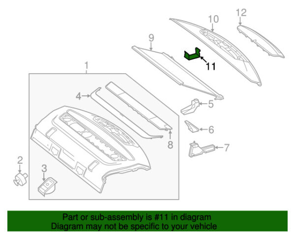 A0029911570 - NEW MERCEDES-BENZ CLS C CLASS CENTER HIGH MOUNT STOP LIGHT CLIP A0029911570