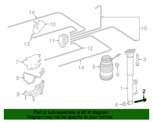 A0039901803 - NEW MERCEDES-BENZ CLS AMG LOWER CLASS SHOCK ABSORBER BOLTS A0039901803 ORIGINAL