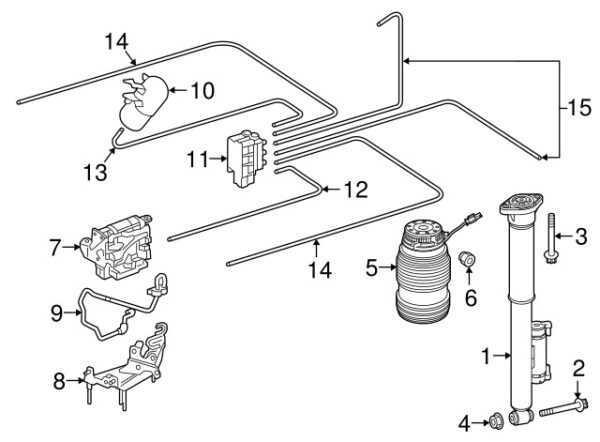 A0039901803 - NEW MERCEDES-BENZ CLS AMG LOWER CLASS SHOCK ABSORBER BOLTS A0039901803 ORIGINAL