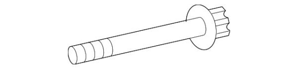 A0039901803 - NEW MERCEDES-BENZ CLS AMG LOWER CLASS SHOCK ABSORBER BOLTS A0039901803 ORIGINAL