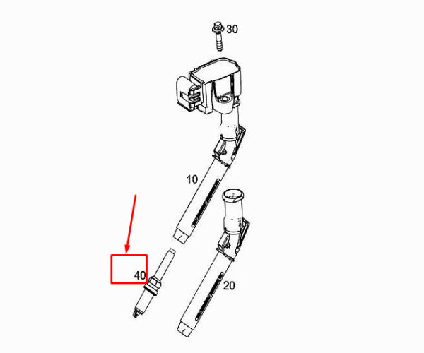 A0041597603 - New Mercedes-Benz A W177 Ignition Coil Spark Plug A0041597603 Genuine