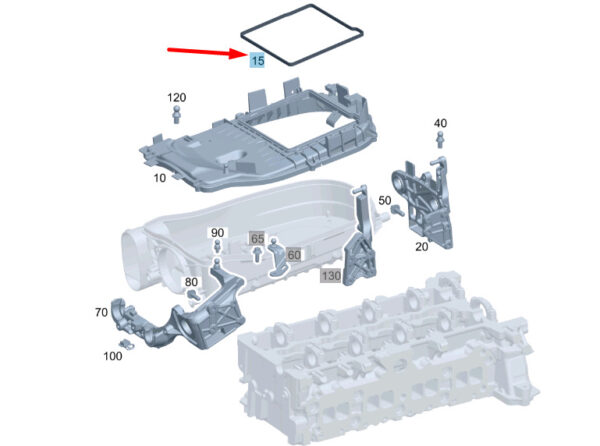 A6510940081 - NEW MERCEDES-BENZ C W204 AIR FILTER ROUND SEAL A6510940081 ORIGINAL