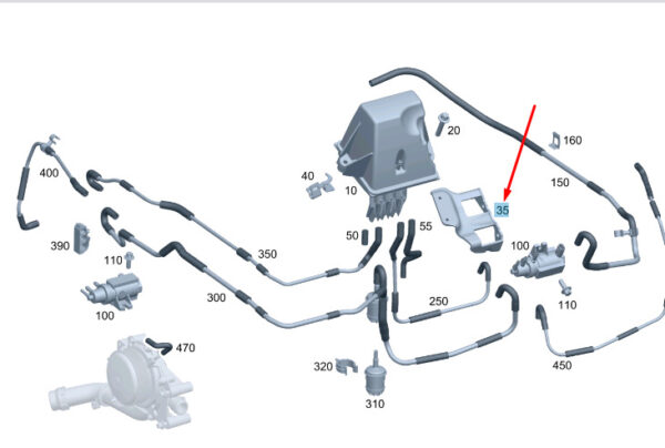 A6510941641 - NEW MERCEDES-BENZ SPRINTER W906 VACUUM RESERVOIR BRACKET A6510941641 ORIGINAL