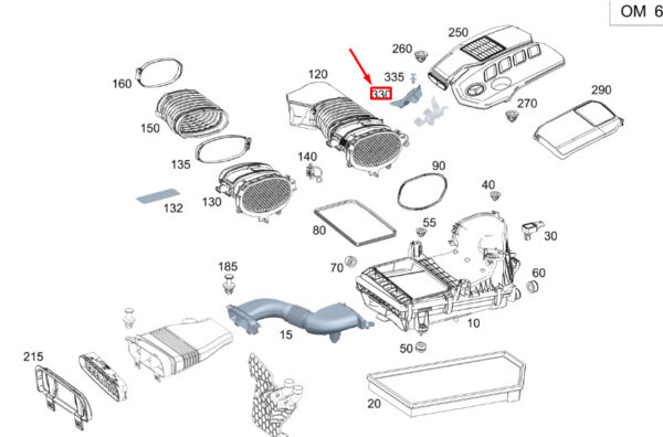 A6540102611 - New MERCEDES-BENZ GLE W167 Engine Cover A6540102611