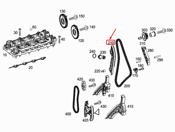 A6540506300 - NEW MERCEDES-BENZ GLE W167 ENGINE CHAIN VOLTAGE RAIL A6540506300 GENUINE
