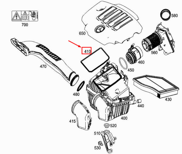 A6540980100 - NEW MERCEDES-BENZ A W177 MUFFLER FILTER ELASTOMER SEAL A6540980100 GENUINE