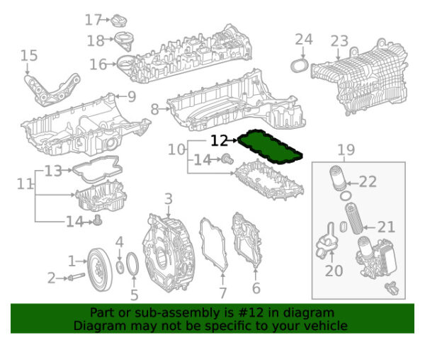 A6560143900 - NEW MERCEDES-BENZ E CLS-CLASS LOWER ENGINE OIL PAN SEAL A6560143900 ORIGINAL
