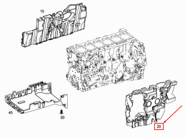 A6562261000 - New MERCEDES-BENZ S W222 Engine Soundproofing A6562261000