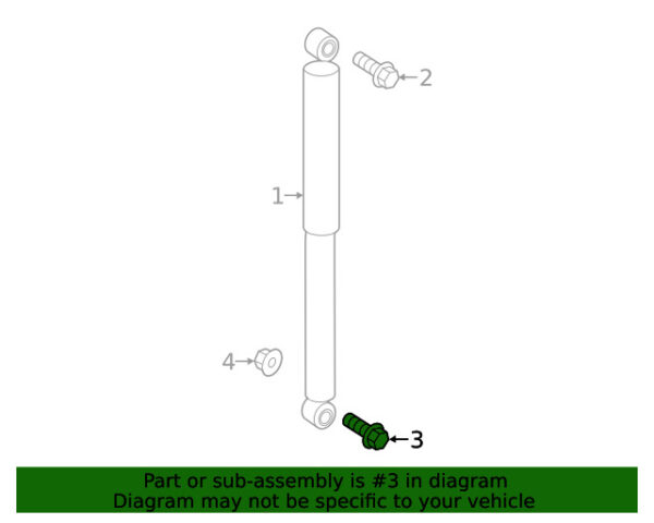 A6709900304 - NEW MERCEDES-BENZ GLE E CLASS LOWER SHOCK ABSORBER BOLT A6709900304 GENUINE