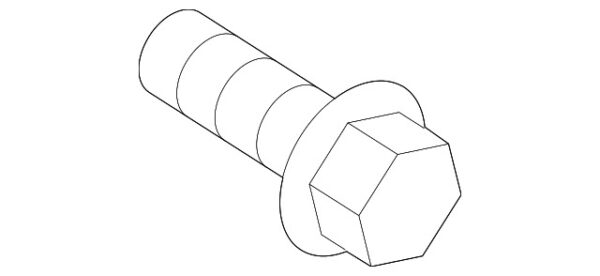 A6709900304 - NEW MERCEDES-BENZ GLE E CLASS LOWER SHOCK ABSORBER BOLT A6709900304 GENUINE
