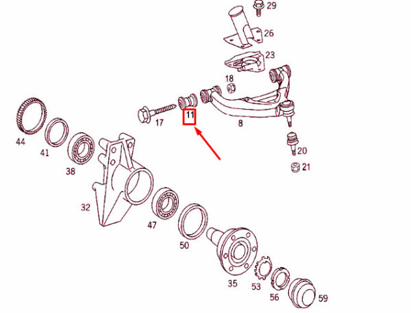 A9013330214 - MERCEDES-BENZ SPRINTER 903 Front Control Arm Bearing A9013330214 NEW GENUINE