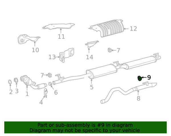 A9014920144 - NEW MERCEDES-BENZ SPRINTER CLASS EXHAUST SYSTEM HANGER A9014920144 ORIGINAL