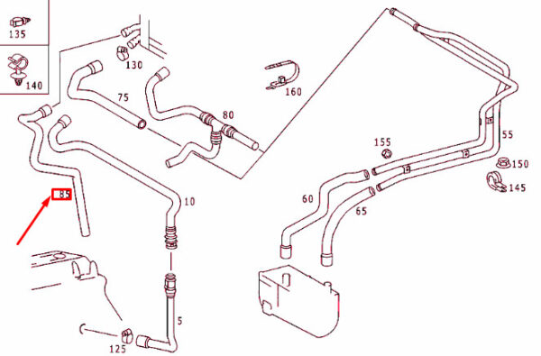 A9018322823 - NEW MERCEDES-BENZ SPRINTER 903 HEATER FOR ENGINE REVERSE PANTS A9018322823