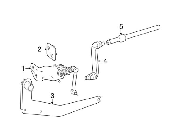 A9044300023 - NEW MERCEDES-BENZ SPRINTER CLASS HEADLIGHT LEVEL SENSOR STRUT SUPPORT GENUINE