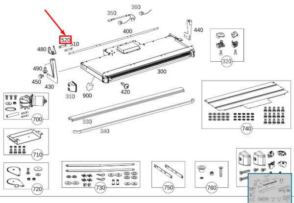A9063106909 - Mercedes-Benz Sprinter 907 step mount A9063106909, original part