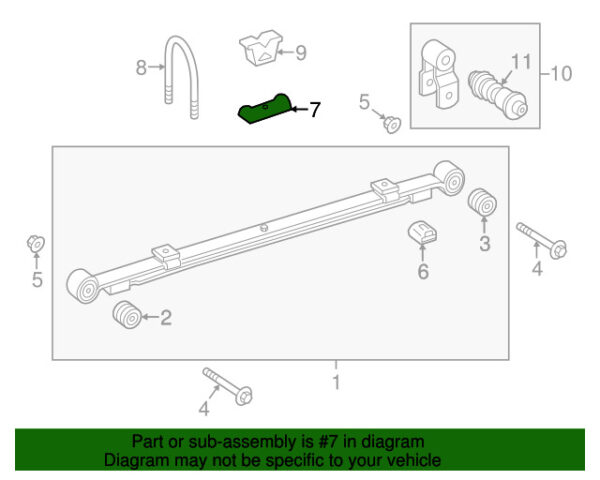 A9063250154 - NEW MERCEDES-BENZ SPRINTER CLASS REAR LEAF SPRING PLATE A9063250154 GENUINE
