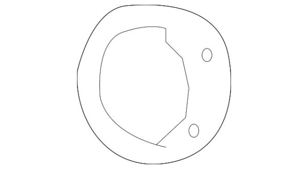 A9064760020 - NEW MERCEDES BENZ SPRINTER CLASS FUEL FILLER HOLDER PLATE A9064760020