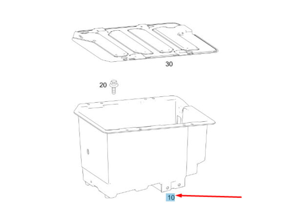 A9066200500 - Mercedes-Benz Sprinter W906 Battery Mount A9066200500 NEW ORIGINAL