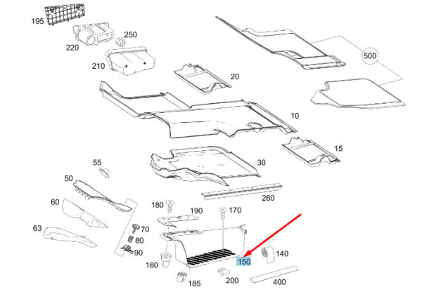 A90668600107J69 - MERCEDES-BENZ SPRINTER W906 FRONT LEFT TRIM MOULDING A90668600107J69 NEW GENUINE